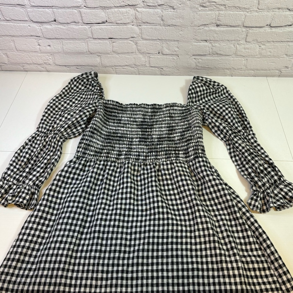 Reformation Black and White Checkered Mini Dress - Picture 3 of 8